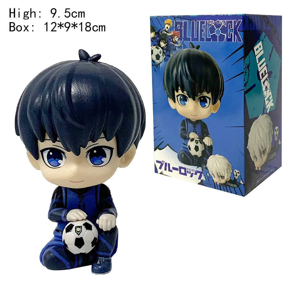 Anime Football Blue Lock lIsagi Yoichi Nagi Seishiro Cosplay Cartoon Standing Sign Figurine Ornament Figures Model Kits Gift