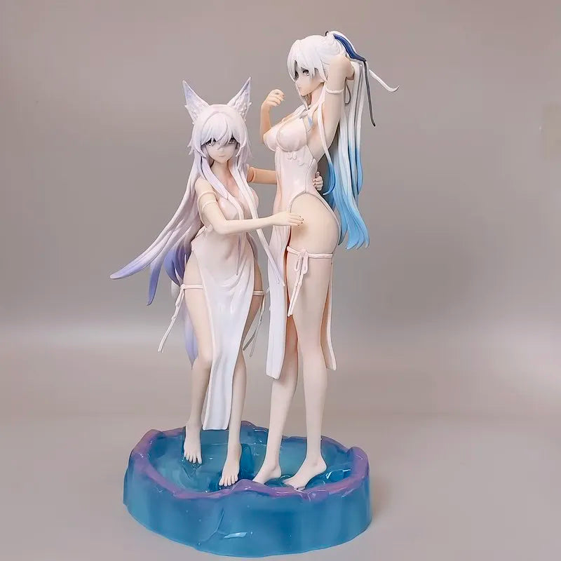 Honkai Star Rail Jingliu Baiheng Anime Ceramic Mug Double Figure Statue Model Manga Gamer Gift Collectible Decorative Peripheral
