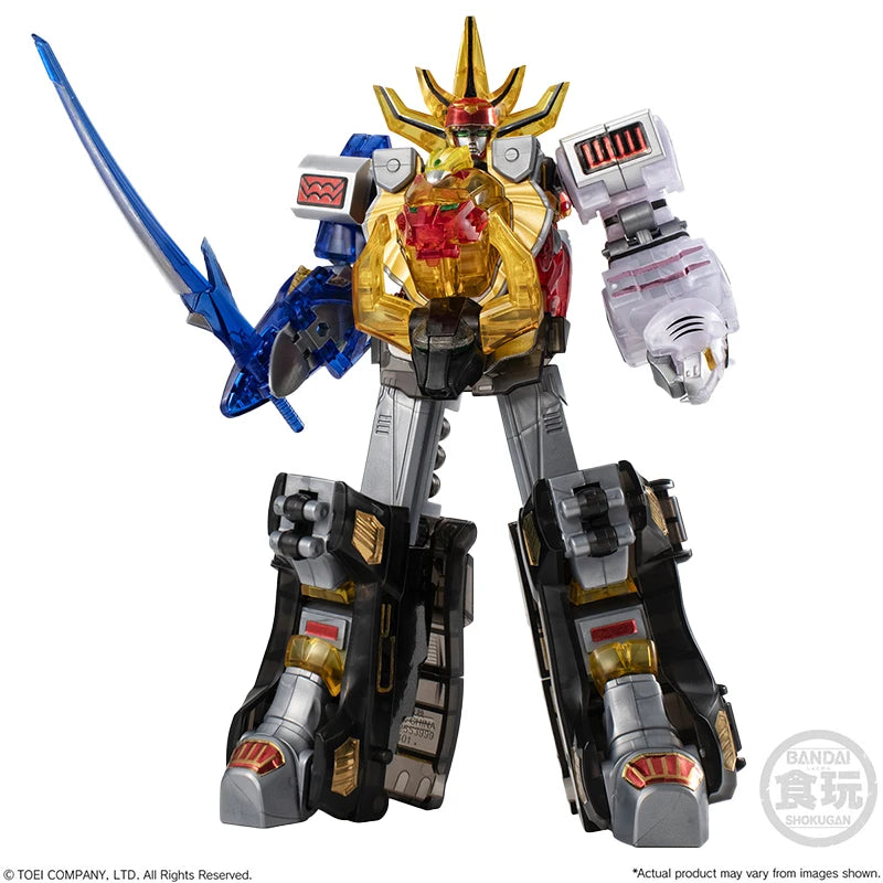 In Stock Bandai SMP Hyakujuu Sentai Gaoranger GaoKing Clear Color Action Figure Model Toy Assembly Anime Robot Collection