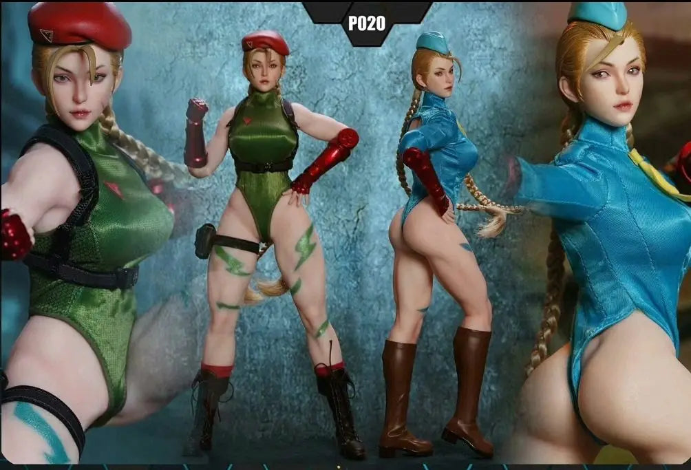 In-stock PLAY TOY 1/6 Street Fighter Cammy Fighting Female Warrior P020 Action Figure Model Collectible Gift