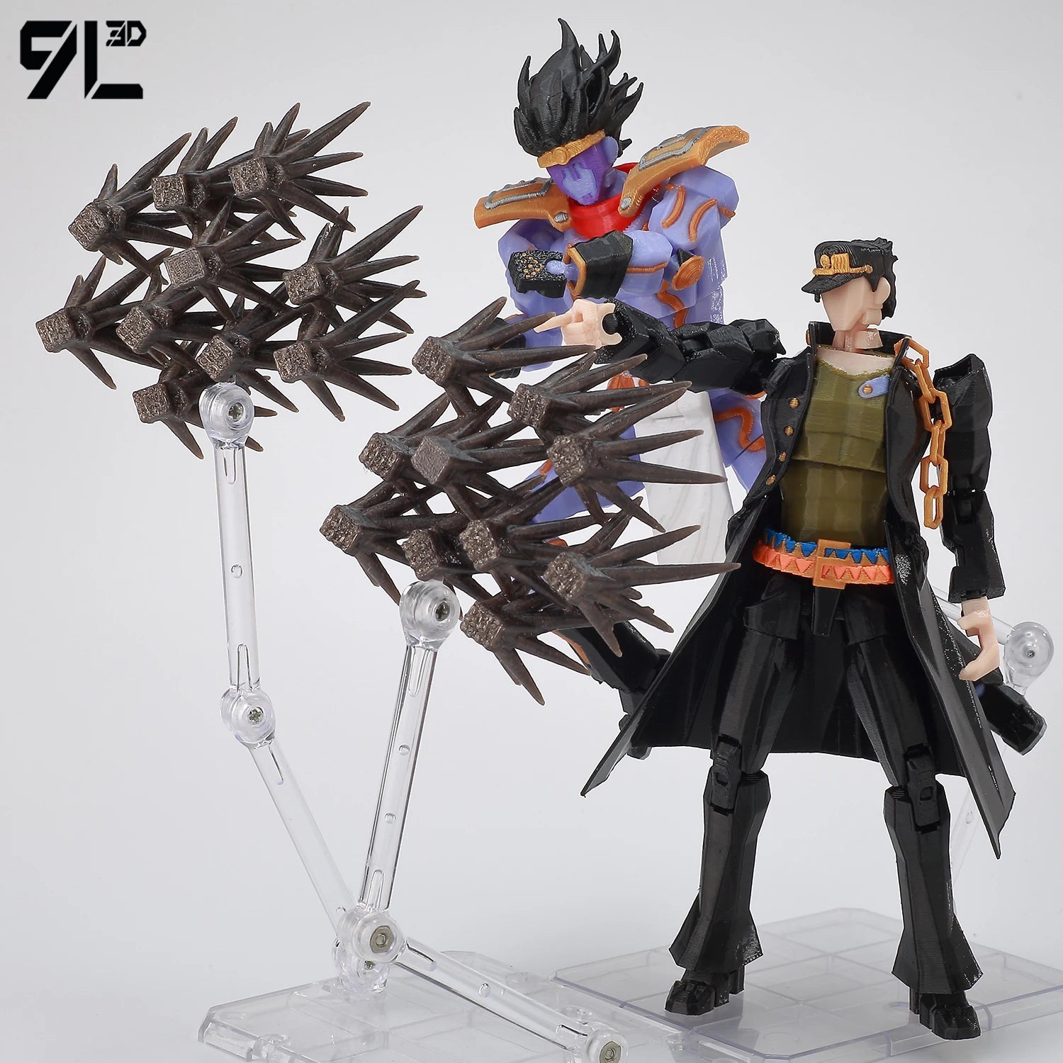 9L3D Lucky13 JoJos Jotaro Kujo Actionfigur Dummy13 mit Stern Platinum T13 Mehrgelenkiges 3D-gedrucktes Sammlerspielzeug Titan13