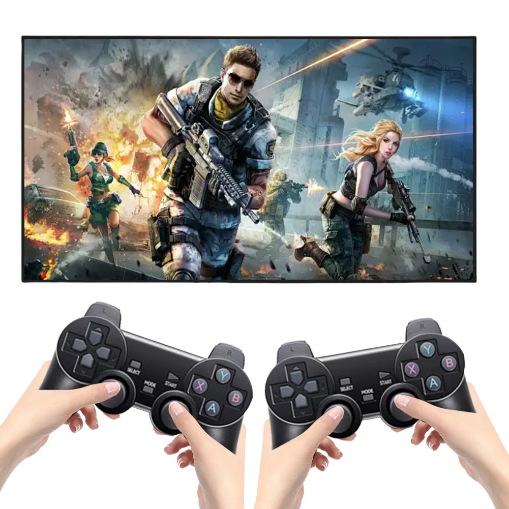 G11 Pro Video Game Box Built in 10000+ Retro Games Ultra Low Latency 4K HDMI-Compatible Output with 2.4G Wireless Dual Gamepad