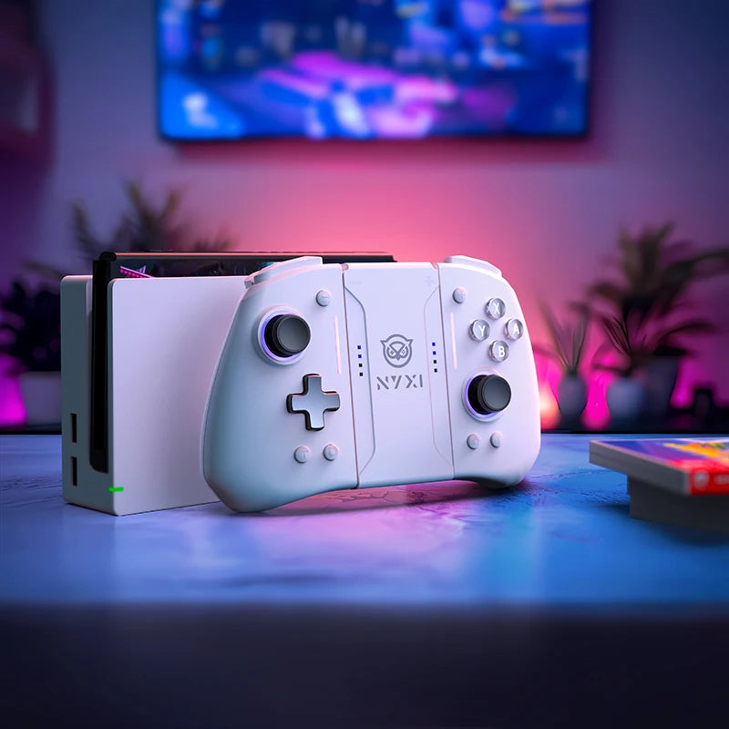 NYXI Hyperion pro Wireless Game Controller Bluetooth White Gamepad Compatible with Switch2 Switch OLED Switch Lite