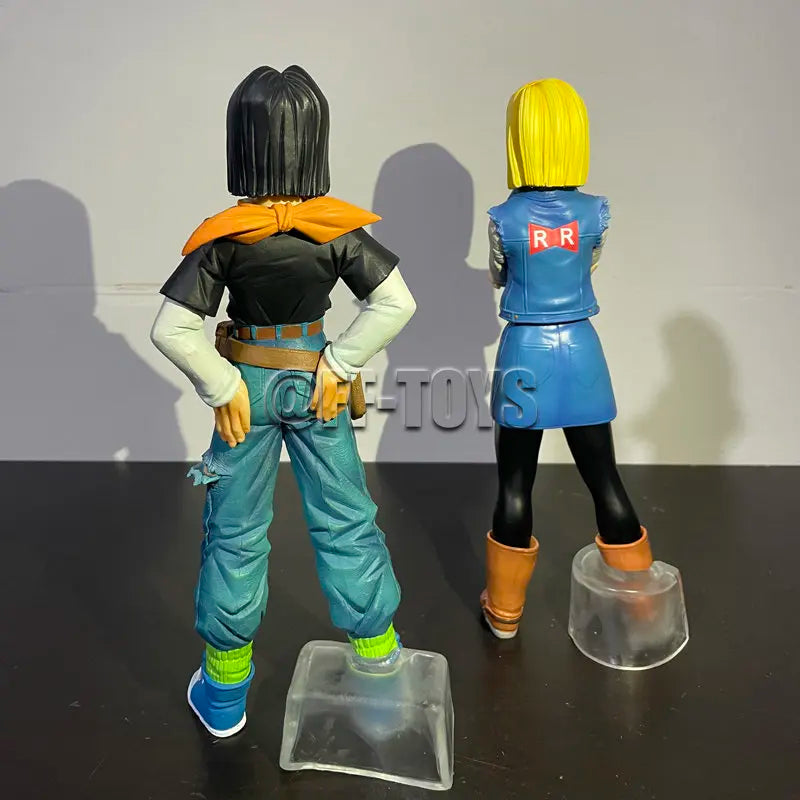 24CM Аниме Dragon Ball Z Android 17 18 Фигура Android 18 PVC екшън фигурки Колекция Модел играчки за деца Коледни подаръци
