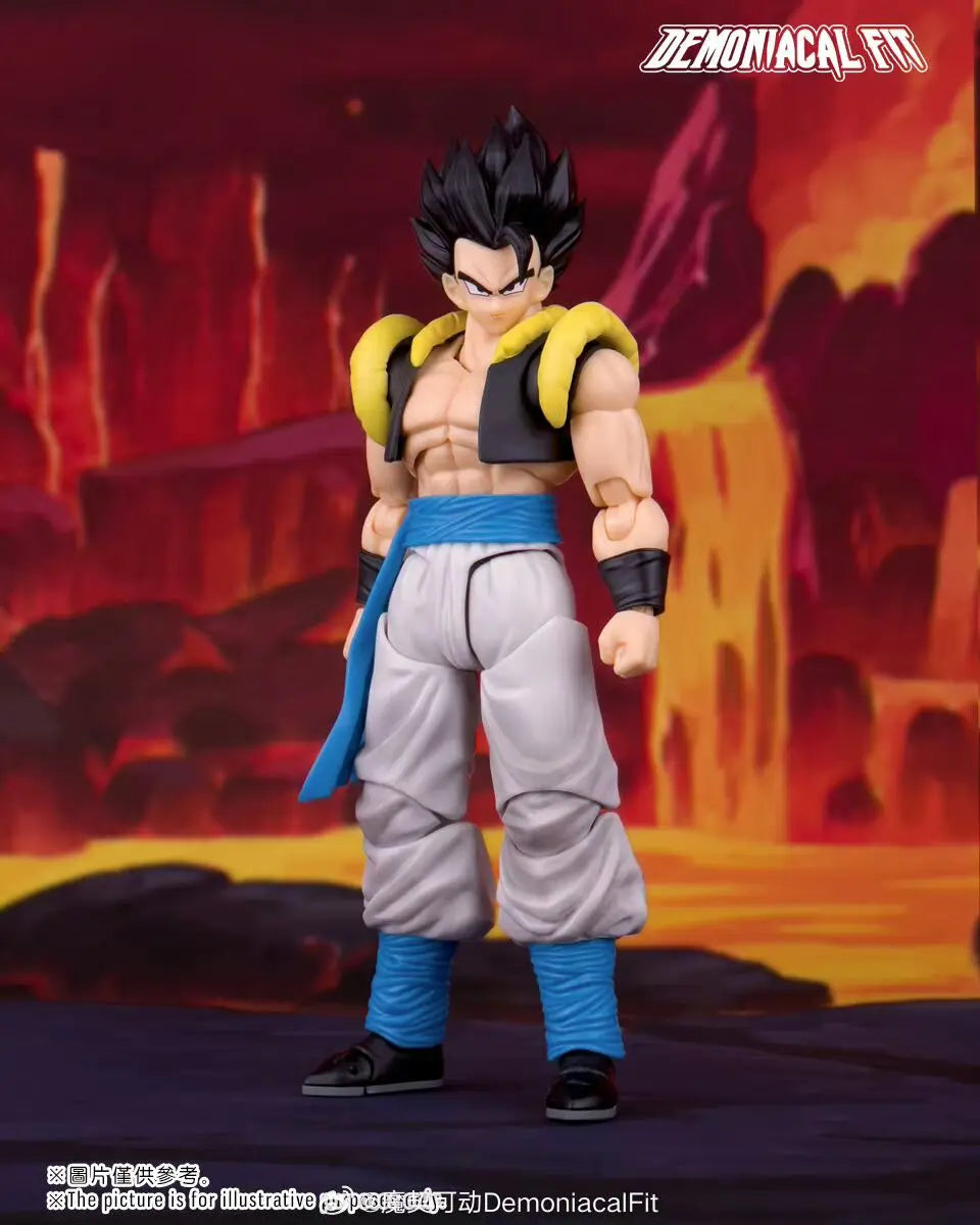 НОВО - Предварителна продажба Demoniacal Fit екшън фигурка Gogeta Dragon Ball GT фигурки Super Blue Saiyan God Gogeta фигурка SHF модел Gitf играчка