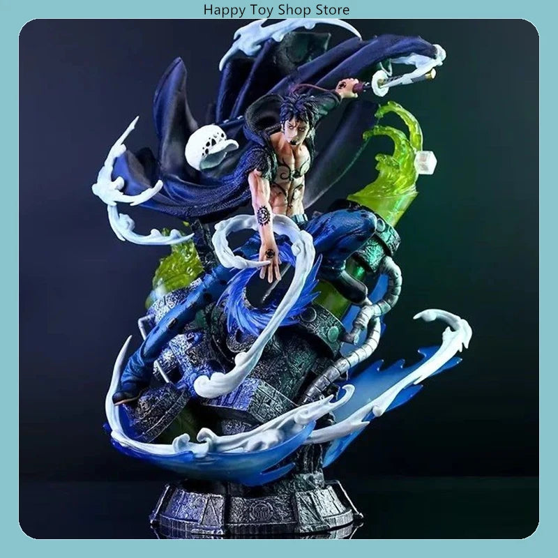 46 cm One Piece Trafalgar D. Water Law Heart Pirates Captain Große Anime-Figurensammlung Modellpuppe Schreibtischdekoration Statue Spielzeug