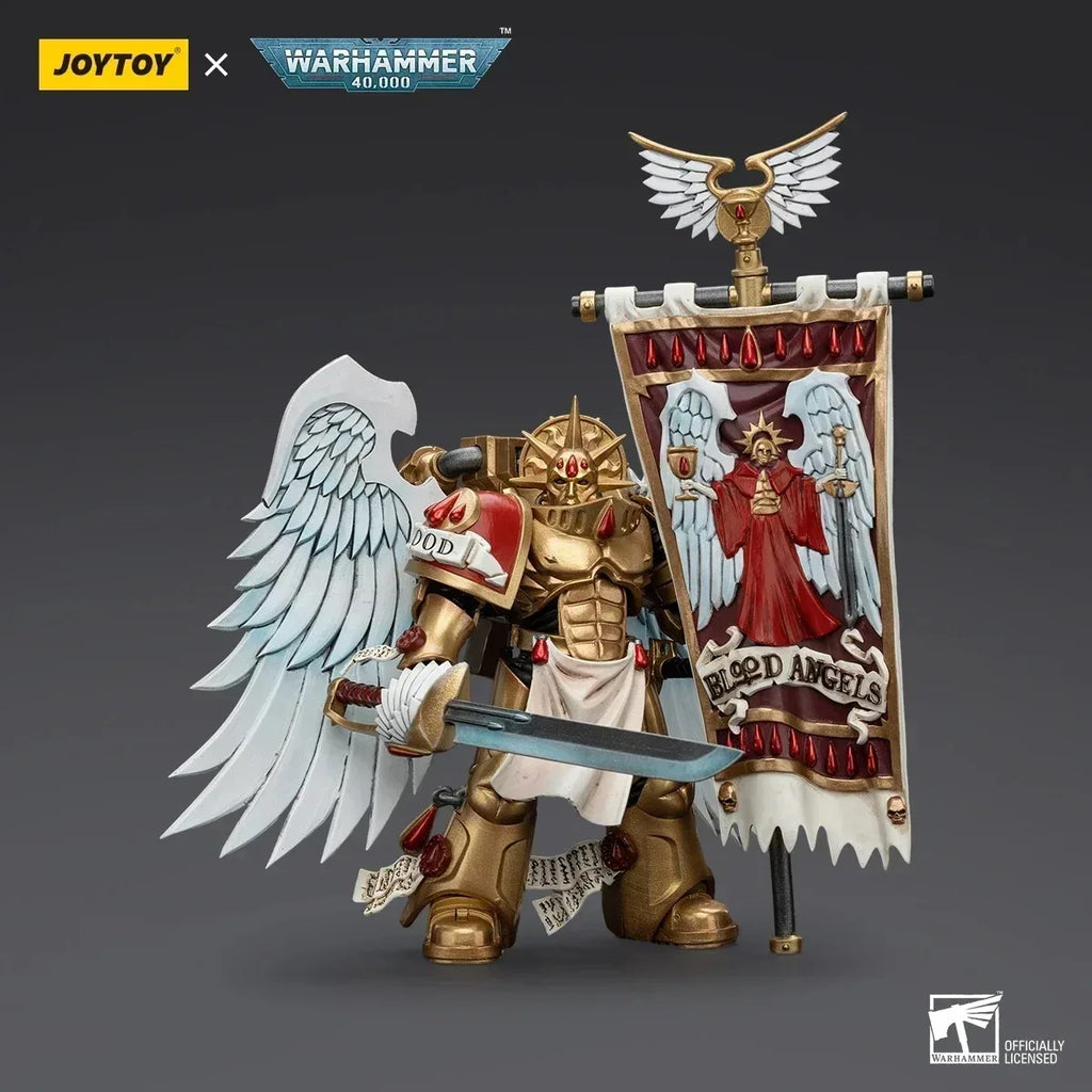 [IN STOCK] JOYTOY Warhammer 40k 1/18 Action Figures Blood Angels Sanguinary Guard Sanguinary Ancient Model Toy Boy Gifts