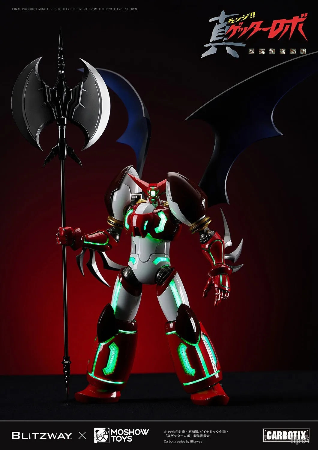 【Original】BLITZWAY MOSHOWTOYS Getter Robo: Armageddon SHIN GETTER 1 Mecha-finished Product Action Figure Model Toys
