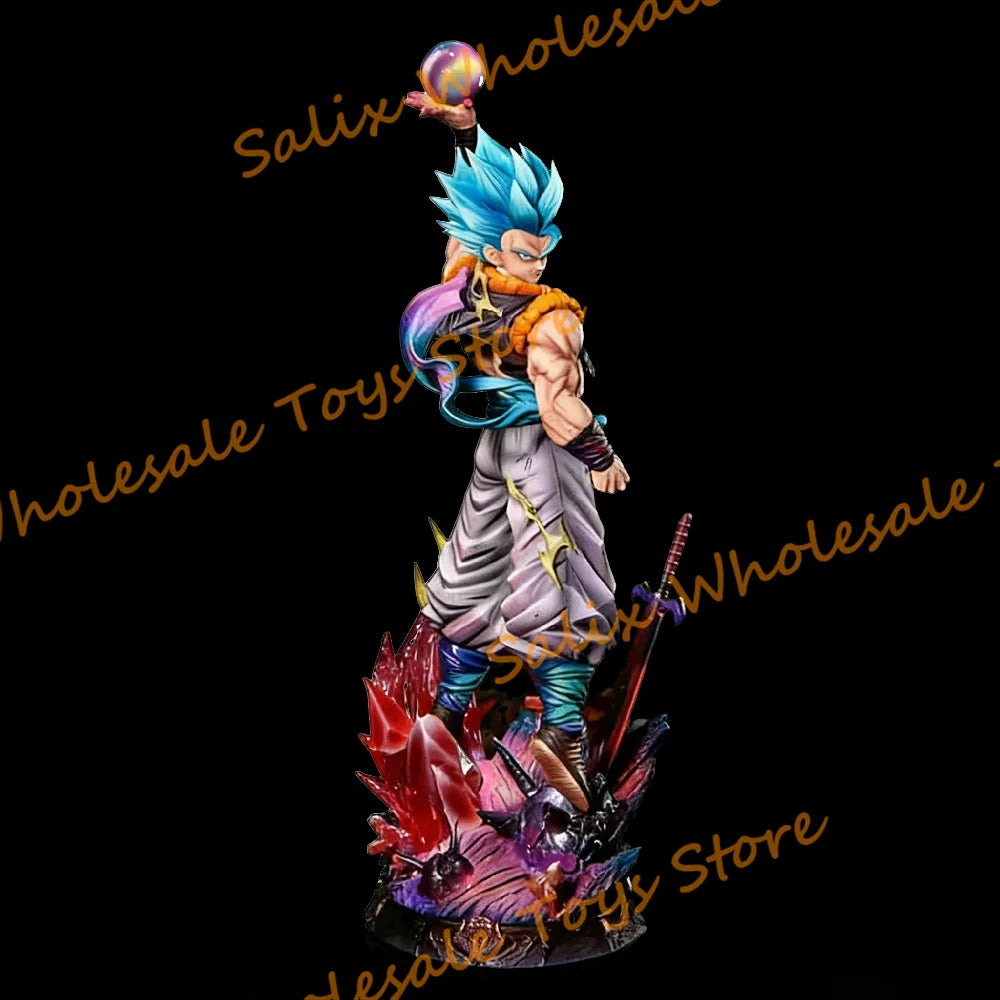 In Stock JT Statue 45cm Dragon Ball Gogeta GK Statue Figure Super Saiyan Anime Figure Pvc Statue Collection Model Gifts Toy