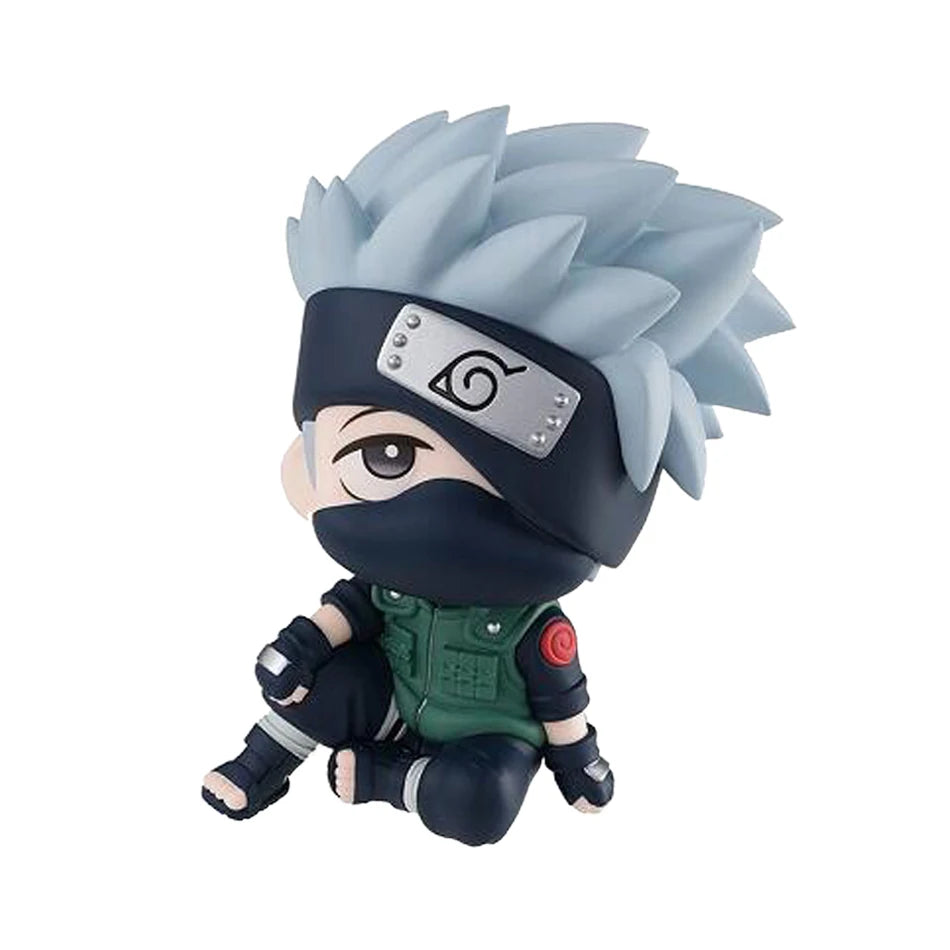 HOT Naruto Anime Figure Naruto Kakashi Action Figure Q Version Kawaii Sasuke Itachi Figurine Car Decoration Collection Model Toy
