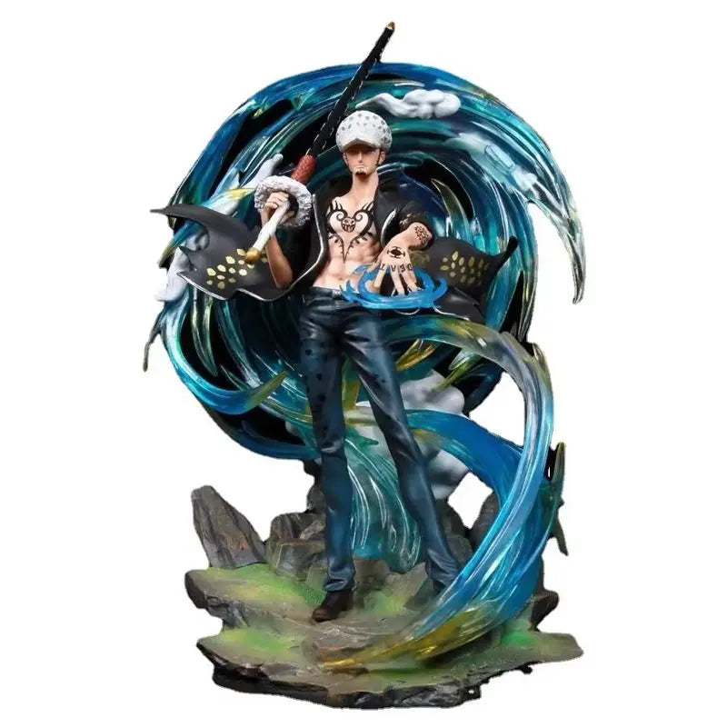 One Piece Gk Special Edition Trafalgar Law Figure Model Luminous Sculpture Display Piece Illusory Glow Collectible Toy