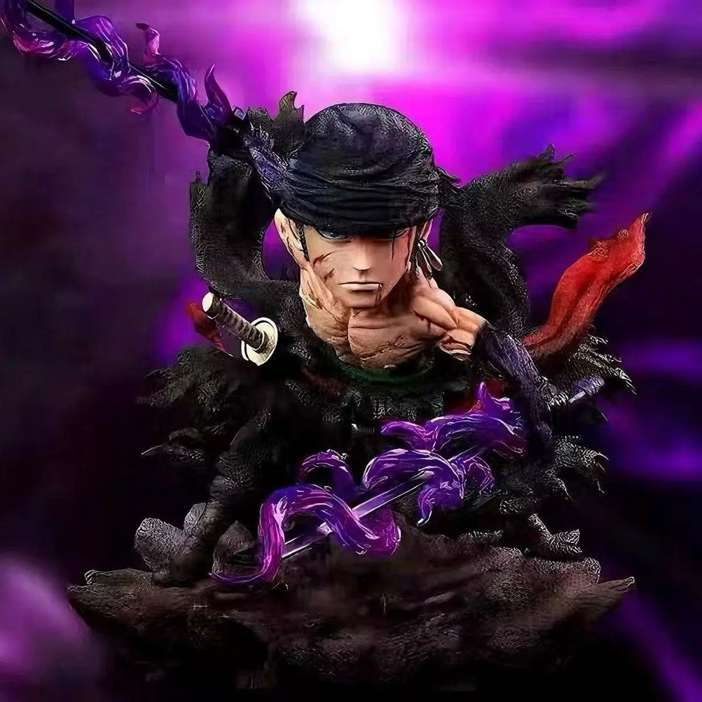 Anime One Piece Zoro Figures Exquisite Q Version Roronoa Zoro Action Figures PVC Collection Model Toys Desktop Decoration Gifts