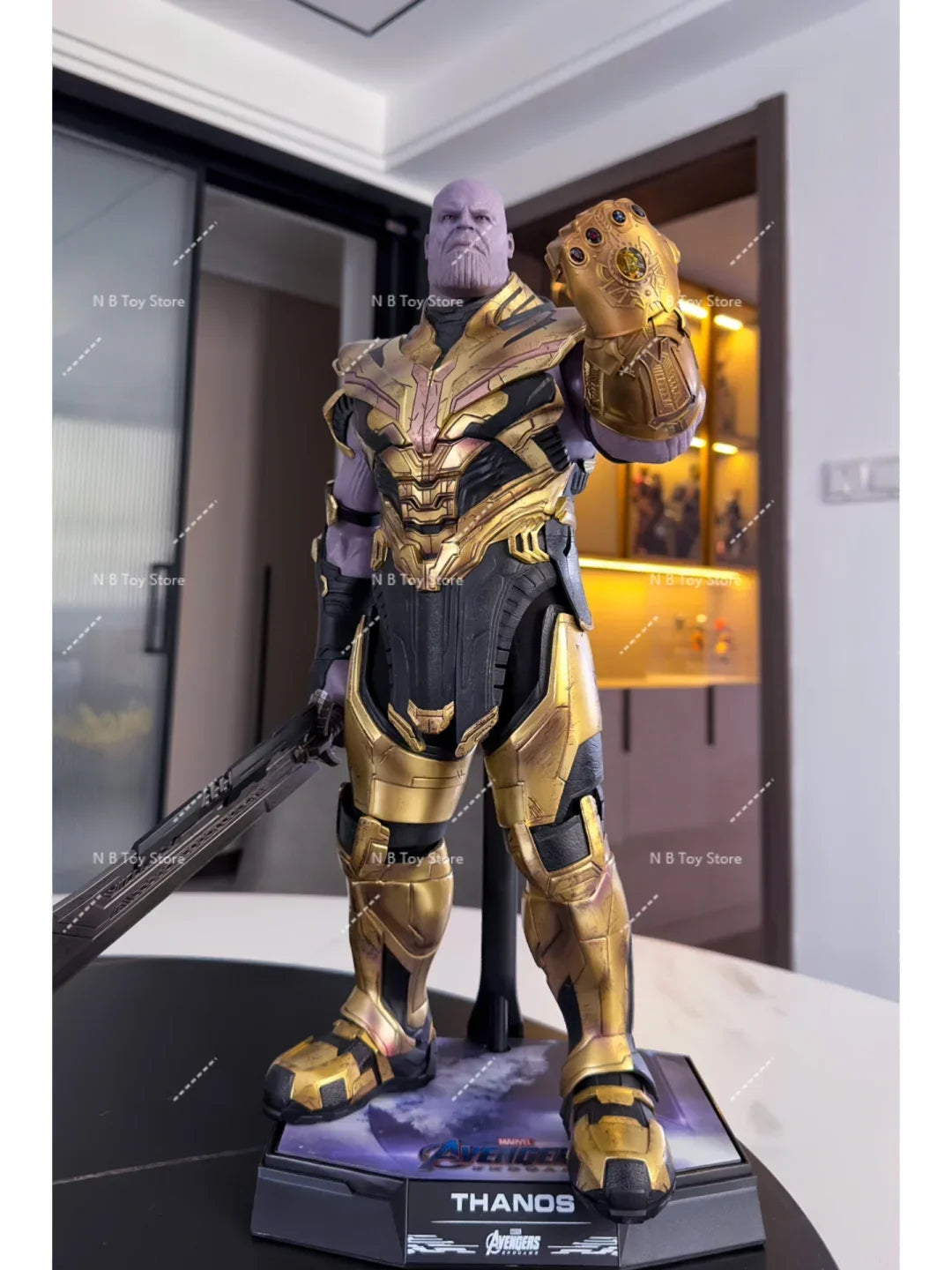 In Stock  Genuine HOTTOYS HT Marvel MMS529 Avengers 4 Thanos 3.0 Action Figure Model Toys