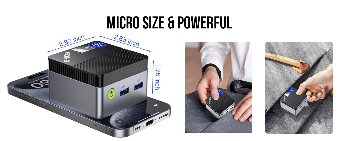 GMKtec G5 n97 mini pc Intel 12th N97 Windows 11 Pro Desktop DDR5 4800MT/s M.2 2242 SATA WiFi5 BT4.2 Protable diy gaming computer