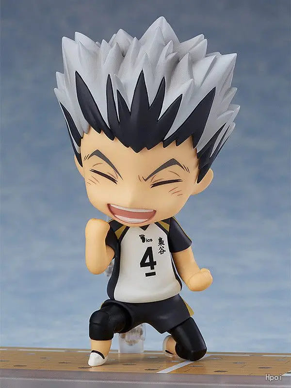 10cm Haikyuu!! Haikyuu !! Bokuto Kotaro 719# 719 Kotaro Bokuto Action figure toys collection doll Christmas gift with box