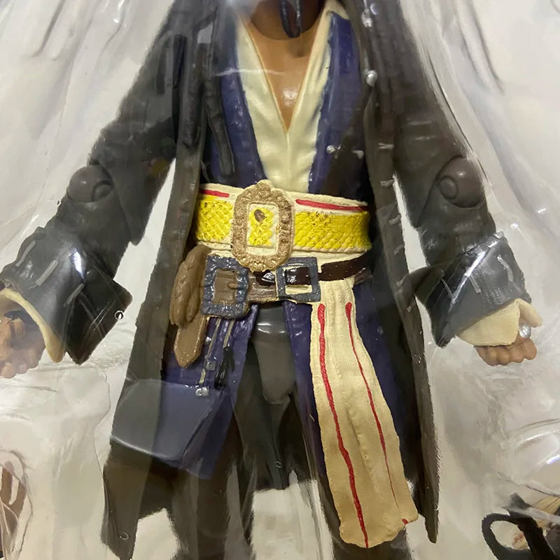 SHFiguats Pirates of the Caribbean Captain Jack Sparrow Action Figure Anime Collectable Model Toy For Christmas Gift