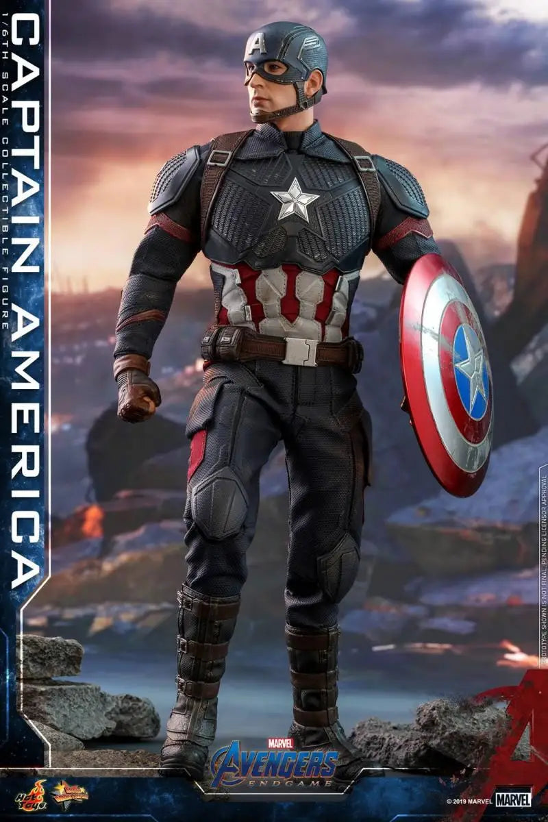 In Stock Original Hot Toys  Endgame Captain America Steve Rogers 1/6 Anime Action Figure Collection Model Toys