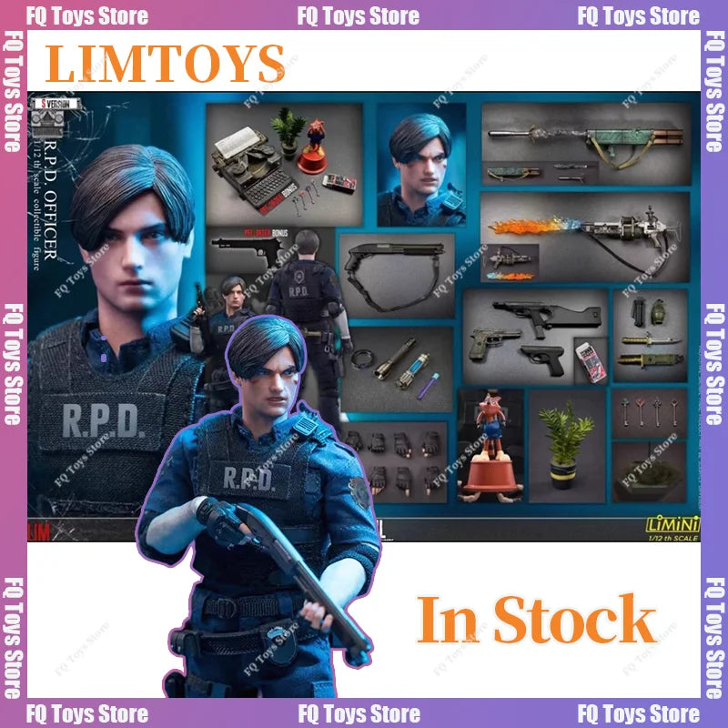 In Stock LIMTOYS LiMiNi 1/12 RPD Officer Leon Kennedy S Version 6 Inch Action Figure Toy Collectible Gift