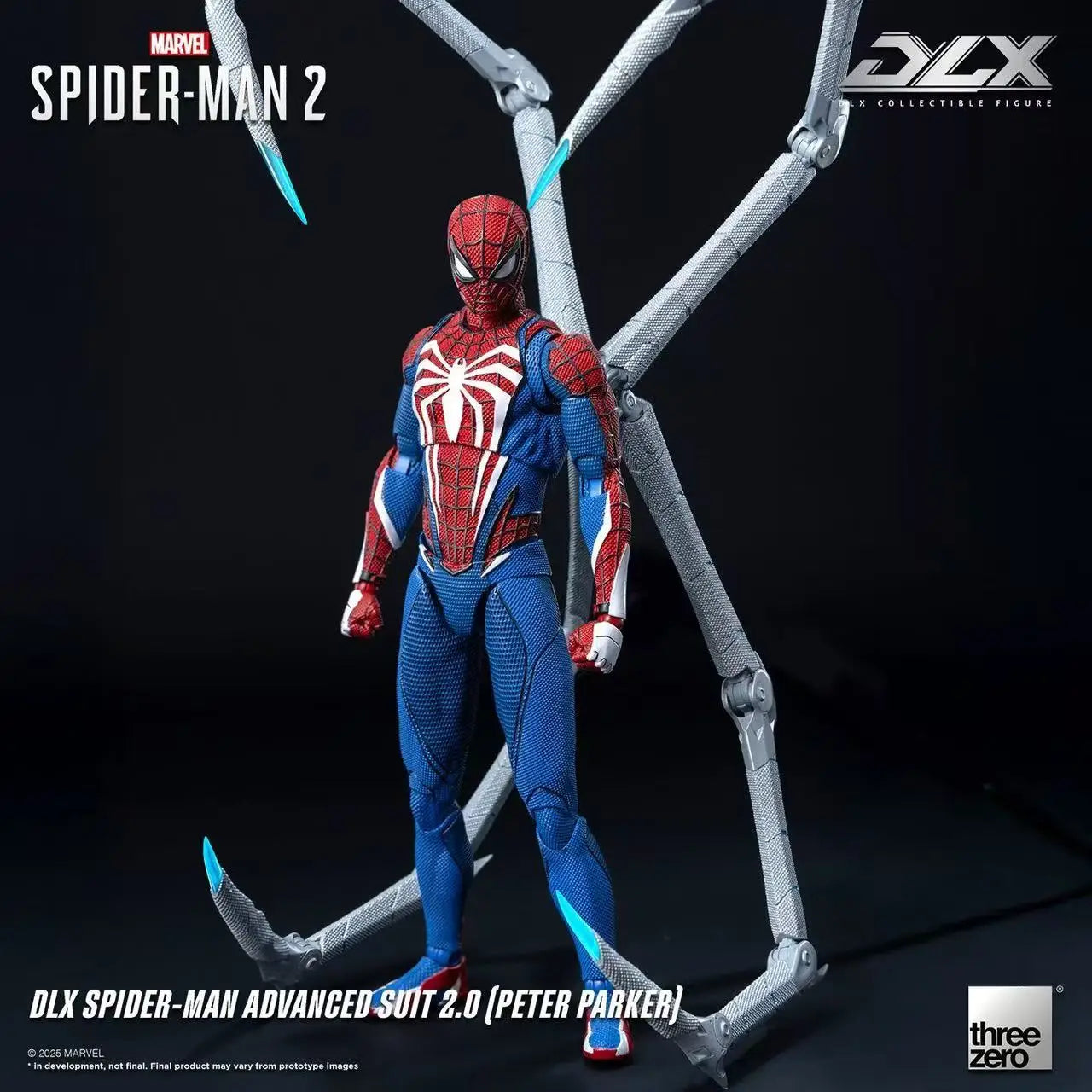 Threezero DLX Spider-Man High Suit 2.0 1/12 Scale Action Figure Toy Collection Gift Spider Man Anime Figure