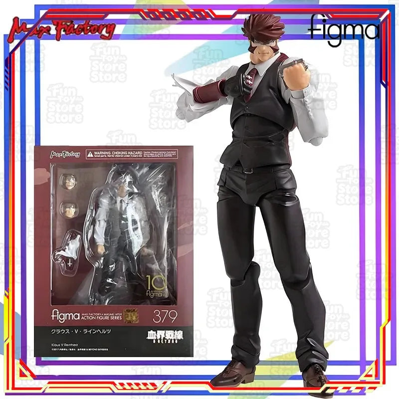 Max Original Blood Blockade Battlefront Klaus V Reinherz Anime Action Figure Figma Series Collectible Model Toy Assembly Kit