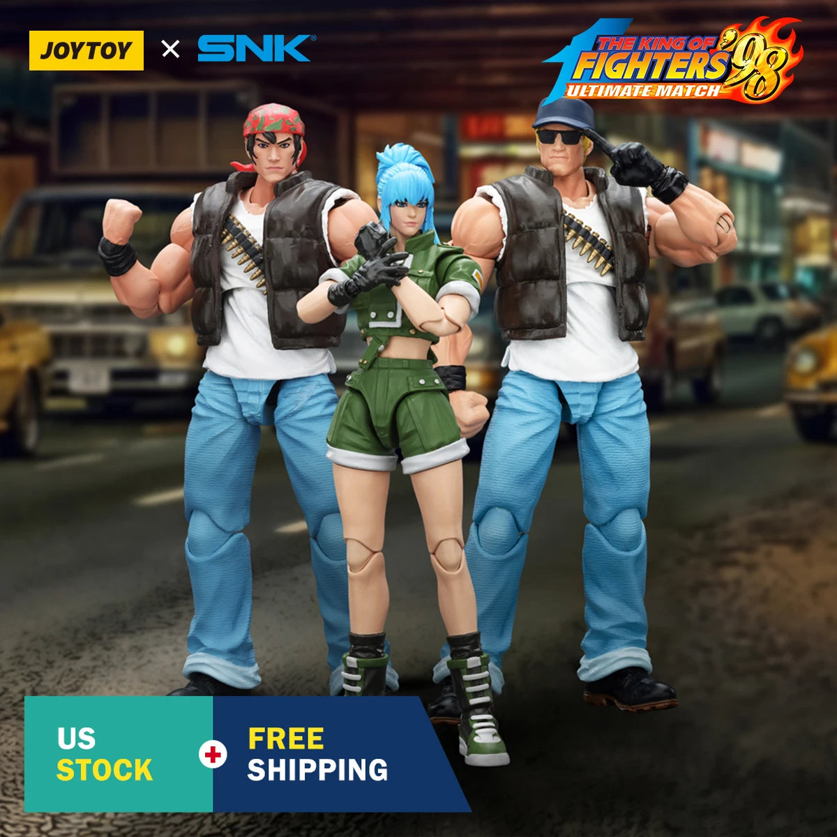 HiPlay JOYTOY SNK KOF'98UM Ikari Warriors Team 1/18 Action Figures