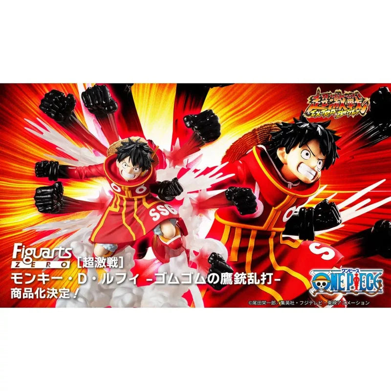 Bandai One Piece Luffy Gum Hawk Gatling Action Figure - Extra Battle Collectible Toy for Boys Anime Figuarts ZERO Handmade