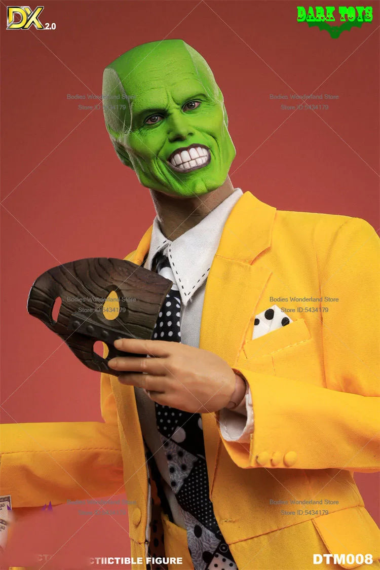 In Stock DARK TOYS DTM008 1/6 Scale Male Soldier Mask Jim Carrey Full Set 12inch Action Figure Doll Collection