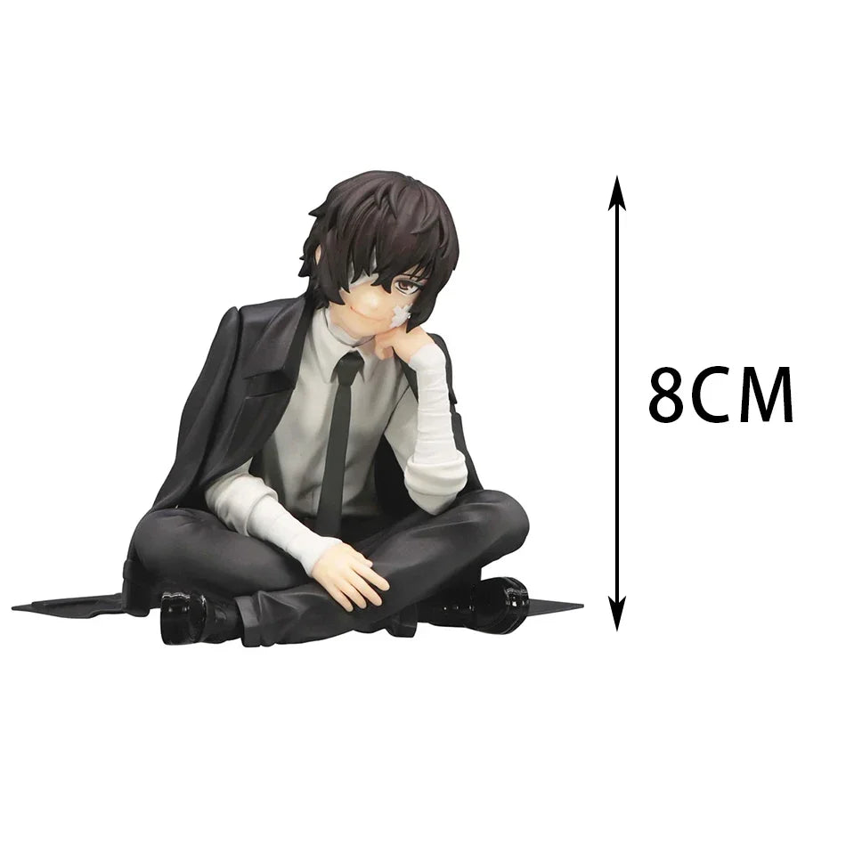 FuRyu Bungo Stray Dogs 12cm Dazai Osamu Noodles Press Figure Japanese Cartoon Figurines Collection Cute Toys