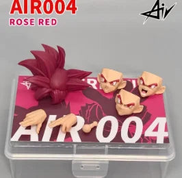 Air Toy Dragon Ball Shf Red God Breath Goku Head Accessories Super Saiyan God Son Goku Custom Heads Kit Accessories Figures