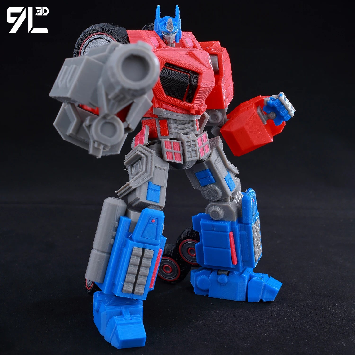 9L3D Lucky13 Transformers Optimus Prime Actionfigur Dummy13 mit orangefarbenem Schwert T13 Mehrgelenk-Sammelspielzeug Titan13