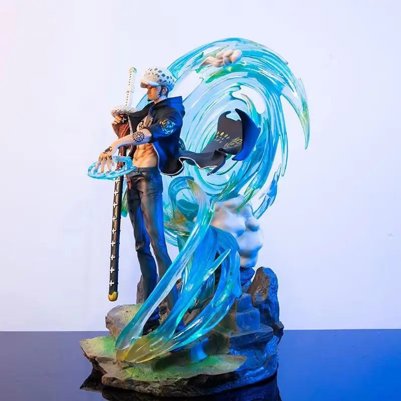 One Piece Gk Special Edition Trafalgar Law Figure Model Luminous Sculpture Display Piece Illusory Glow Collectible Toy