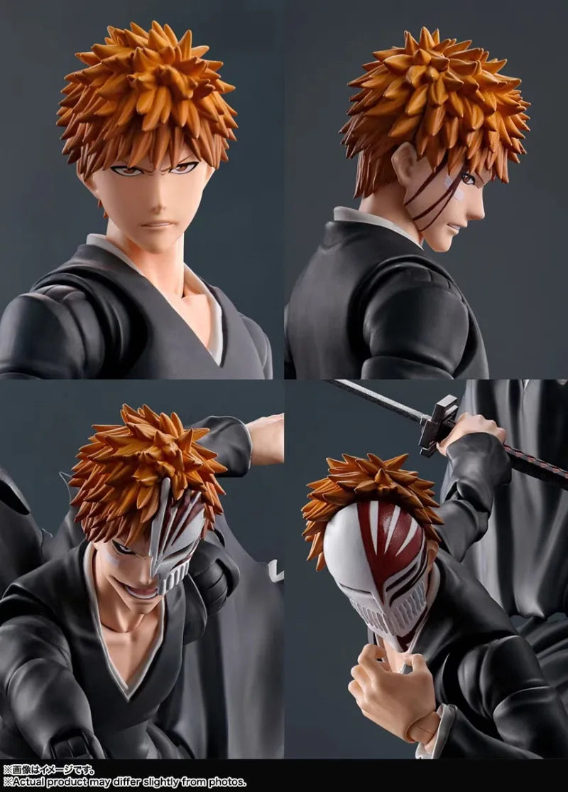 In Stock Bandai S.H.Figuarts Death Kurosaki Ichigo Model Kit Anime Action Fighter Finished Model Gift for Children