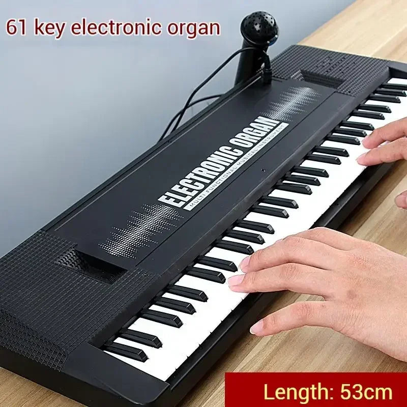 37/61-Key Digital Piano Keyboard Portable for Beginners,Kids Learning Musical Toy Instrument,Child Educational Developing Gift