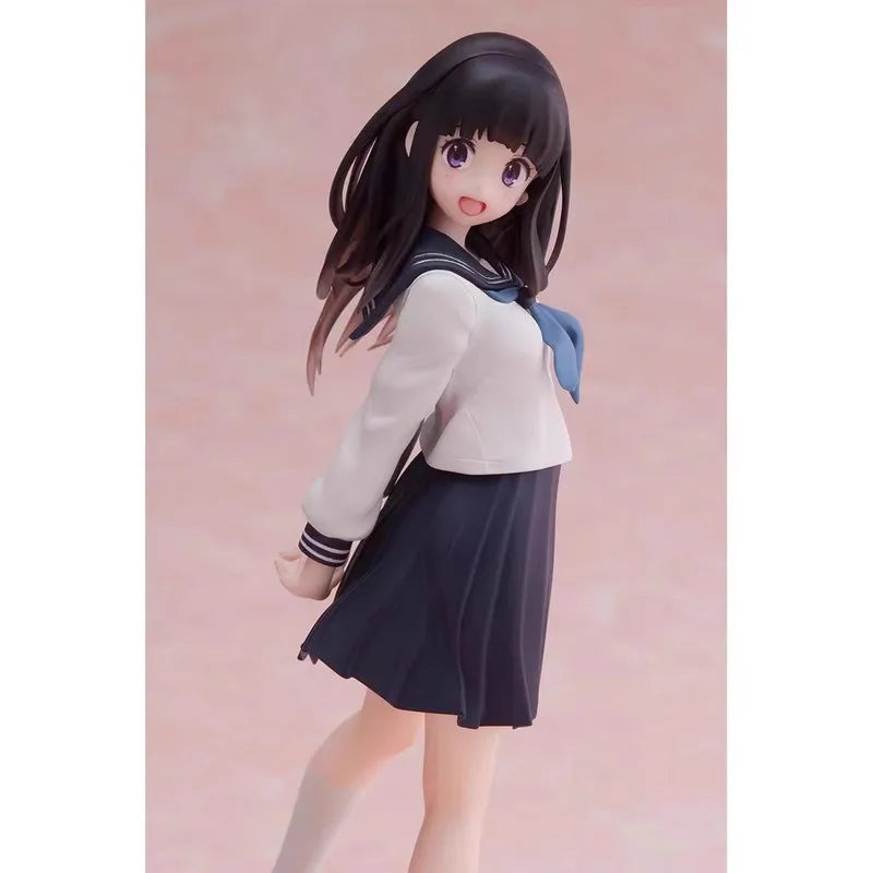 17cm Anime Hyouka Chitanda Eru Jk Uniform Figures Car Computer Case Decoration Model Doll Trendy Toy Gifts Collectible