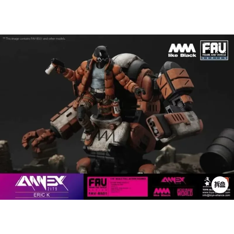 In Stock Acid Rain x AAAA like Black x ANNEX 2179 FAV-BS01 Eric K Movable Soldier Model Action Figure Toy Collection Gift