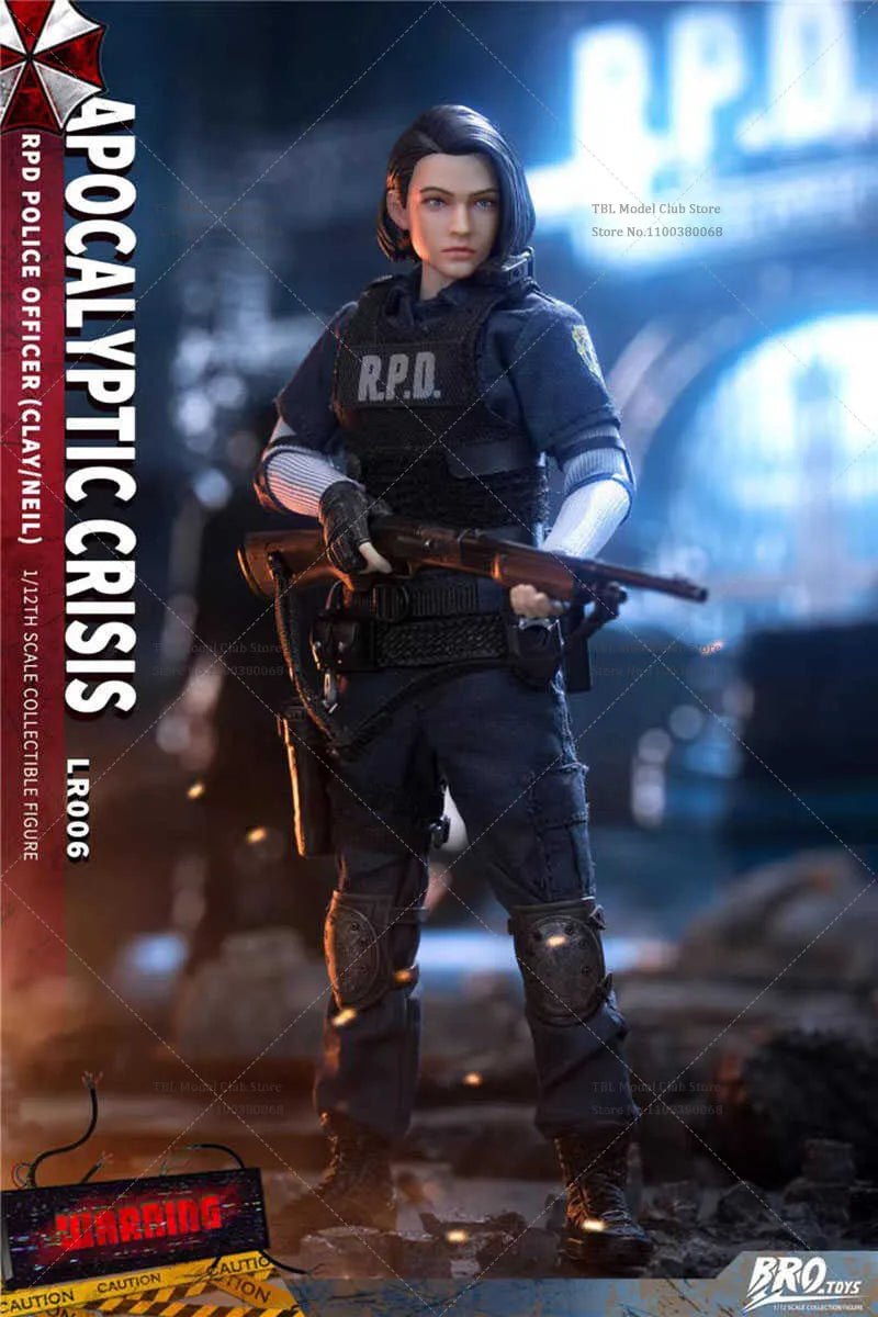 Limited Stock BROTOYS LR006 1/12 Scale Adventure Game RPD Police Officer Suit Clay Neil Double Persion Version 6In Action Figure