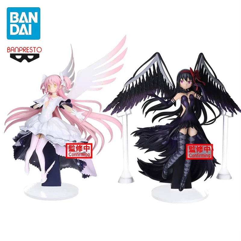 In Stock BANPRESTO Puella Magi Madoka Magica The Rebellion Ultimate Madoka Devil Homura PVC 20CM Anime Action Figures Model Toy