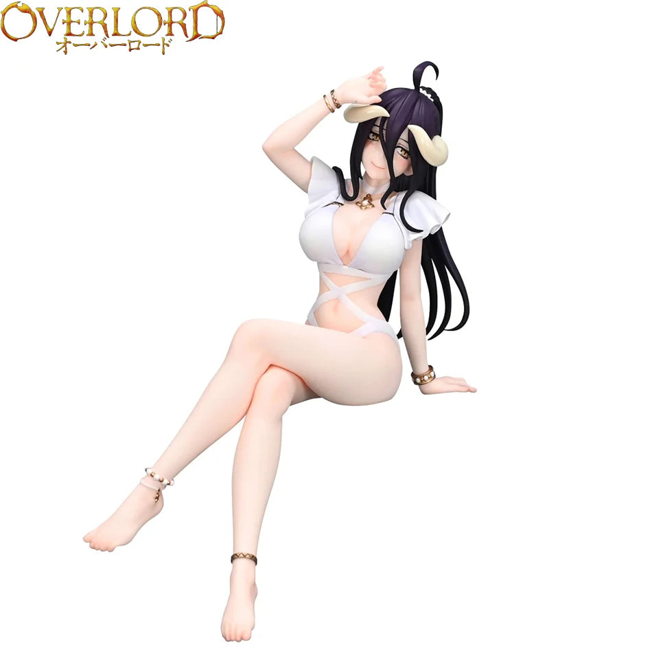 16cm Overlord Albedo Anime Figure Swimsuit Models Collection Ornaments Action Noodle Stopper Model PVC Collectible Toy