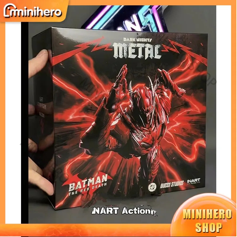 【Pre-sale】 INART 1/12 Scale Red Death Batman Action Figure with FX Base - Dark Nights: Metal Series  Comics Collectible Toy