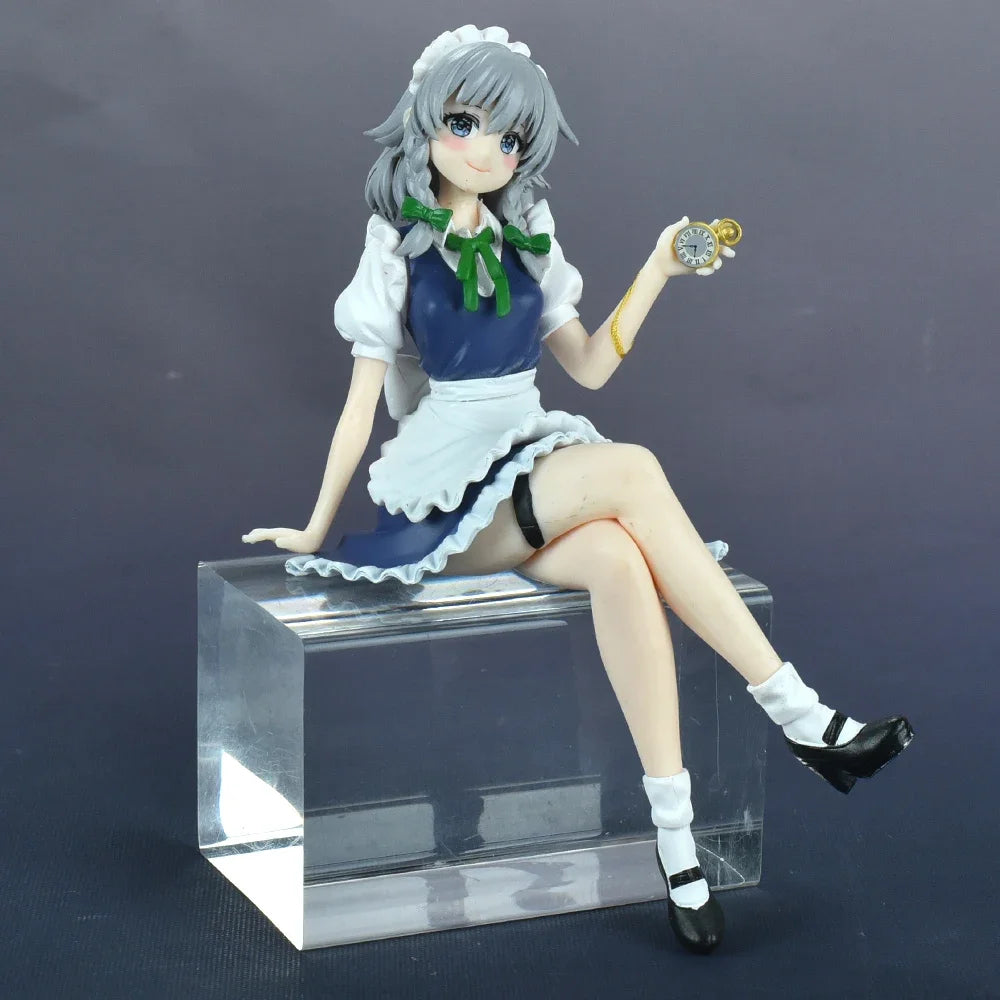 16CM Touhou Project Аниме Фигурка Izayoi Sakuya PVC екшън фигурка Колекционерски модел играчки Детски подарък Анимационни орнаменти Кукла
