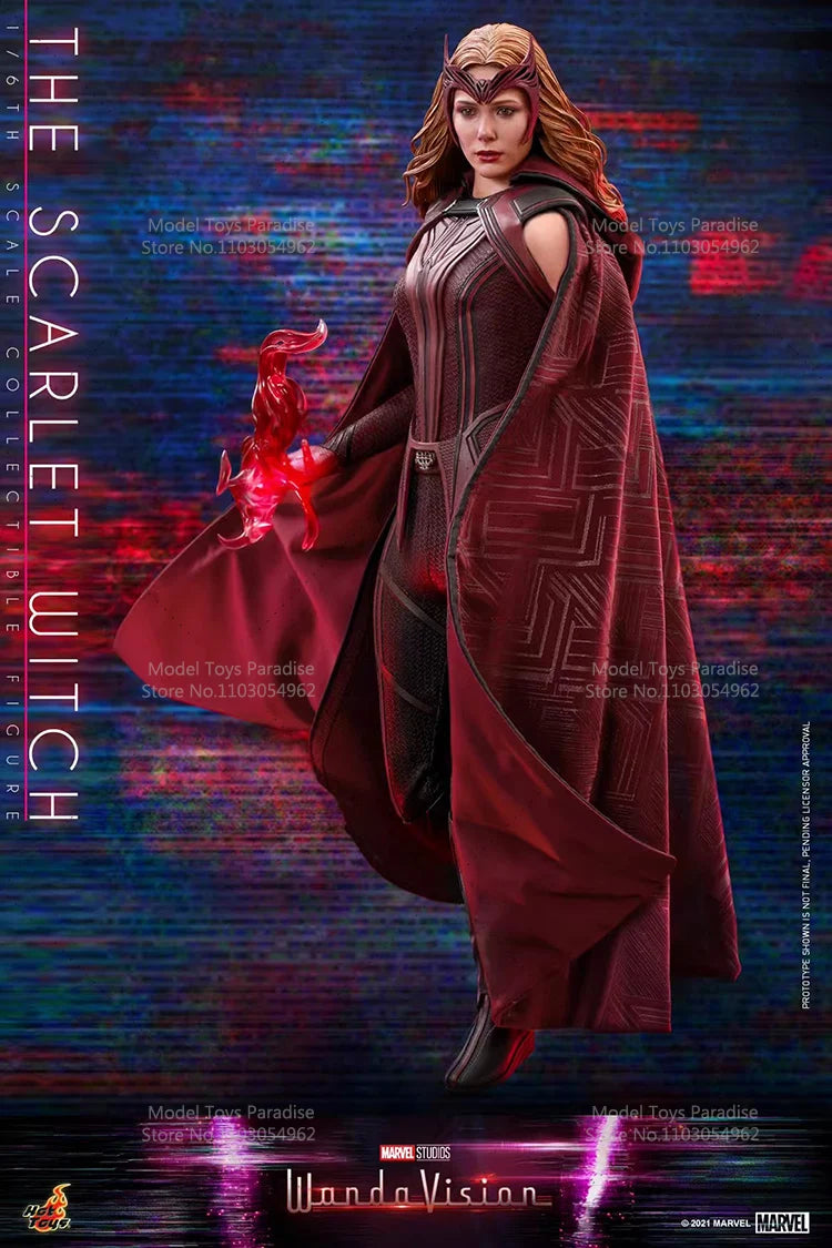 Original HOTTOYS HT TMS036 1/6 Collectible Toys Scarlet Witch 4.0 Super Hero Wanda Woman Soldier 12'' Action Figure Model Gifts