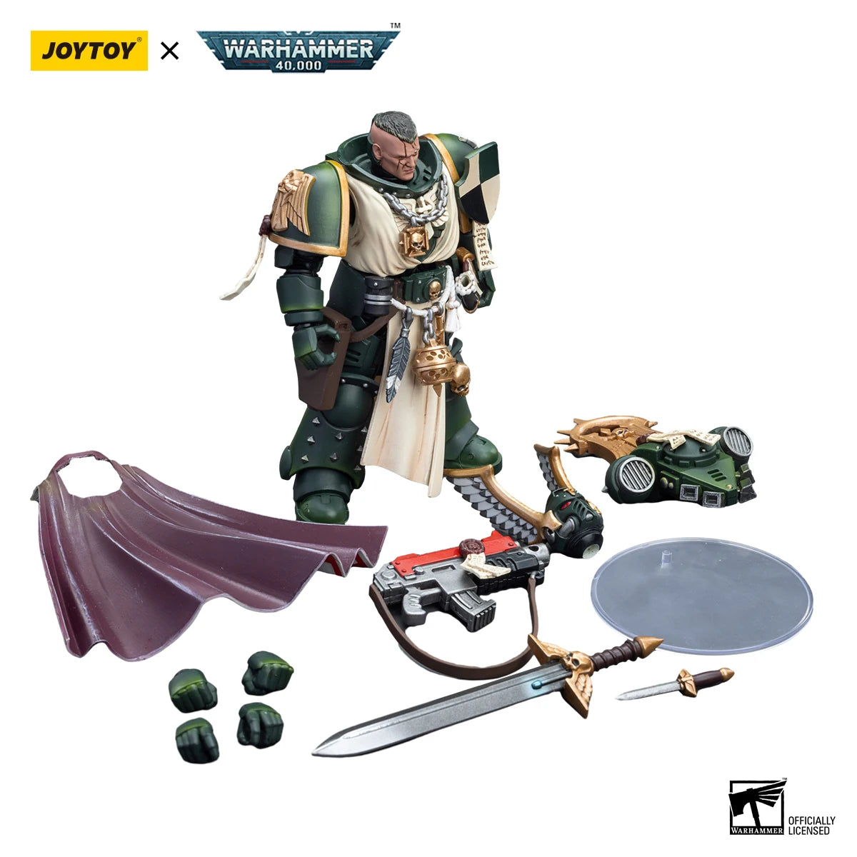 [IN-STOCK]JOYTOY Warhammer 40,000 1/18 Action Figures Dark Angels Master Lazarus Model Boy Gift