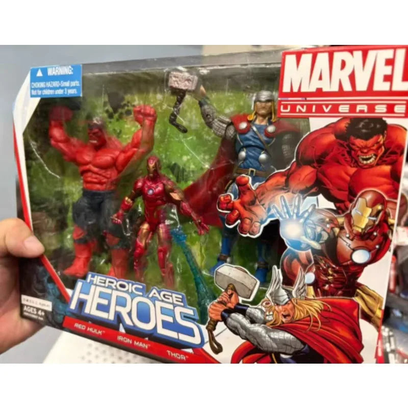 Original Hasbro Marvel Legends Series Heroes Red Hulk/Iron Man/Thor Anime Figure Toy Collection Model