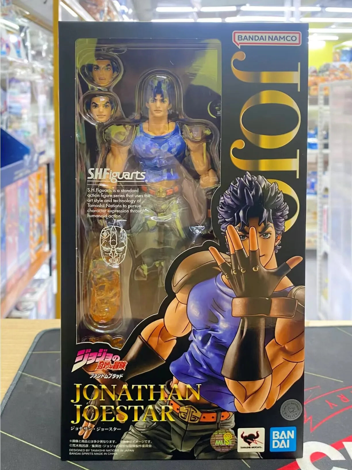 Bandai Original Sh Figuarts Jojos Bizarre Adventure Stardust Crusaders Jotaro Kujo Jonathan Pvc Action Figure Gift For Adult