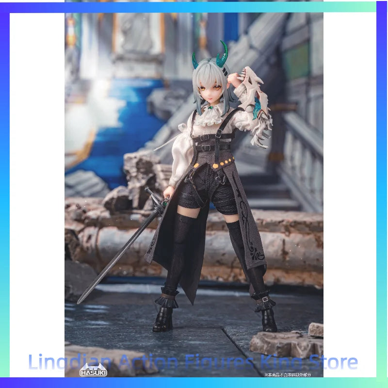 In Stock 1/12 Hasuki Pa008 Rose Knight Gloria Figure Joint Movable Toy Figures Full Body Replacement Doll Gift Game Periphery