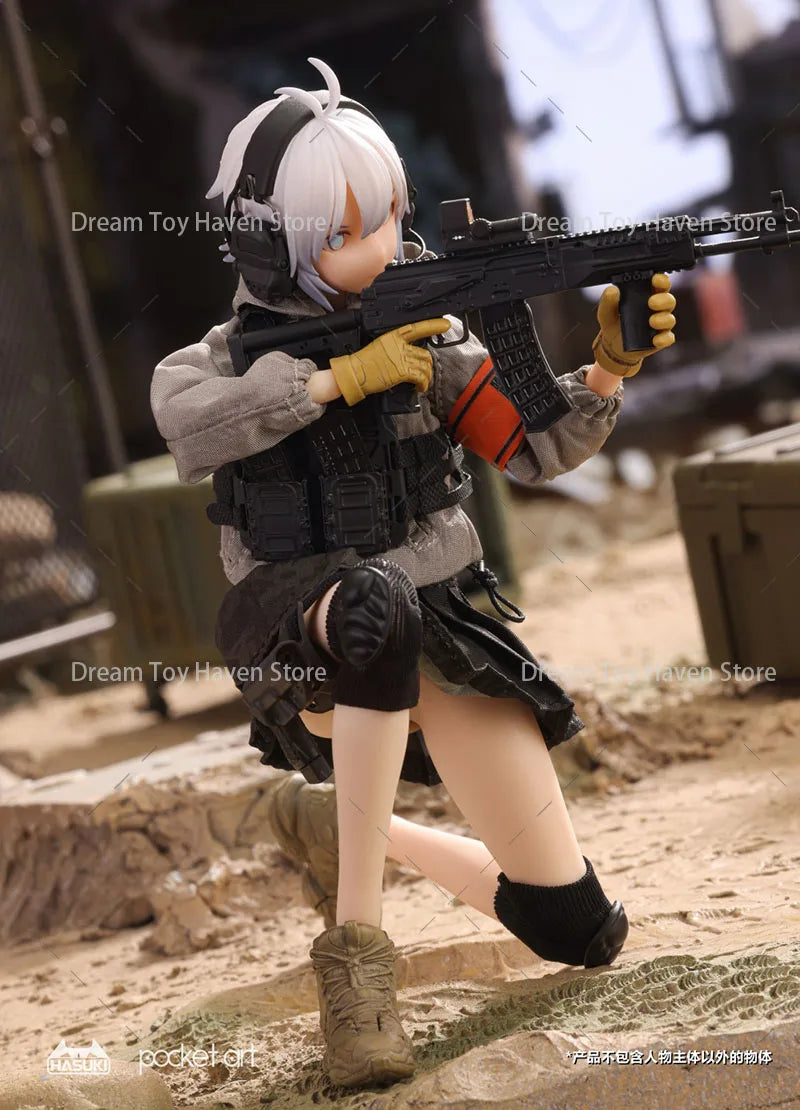 ‌HASUKI PA003/PA004 1/12 Scale Assault Trooper Sasha Nabeshima Heavy Shield Trooper Ritsuki Uzuki 6Inch Action Figure Soldier