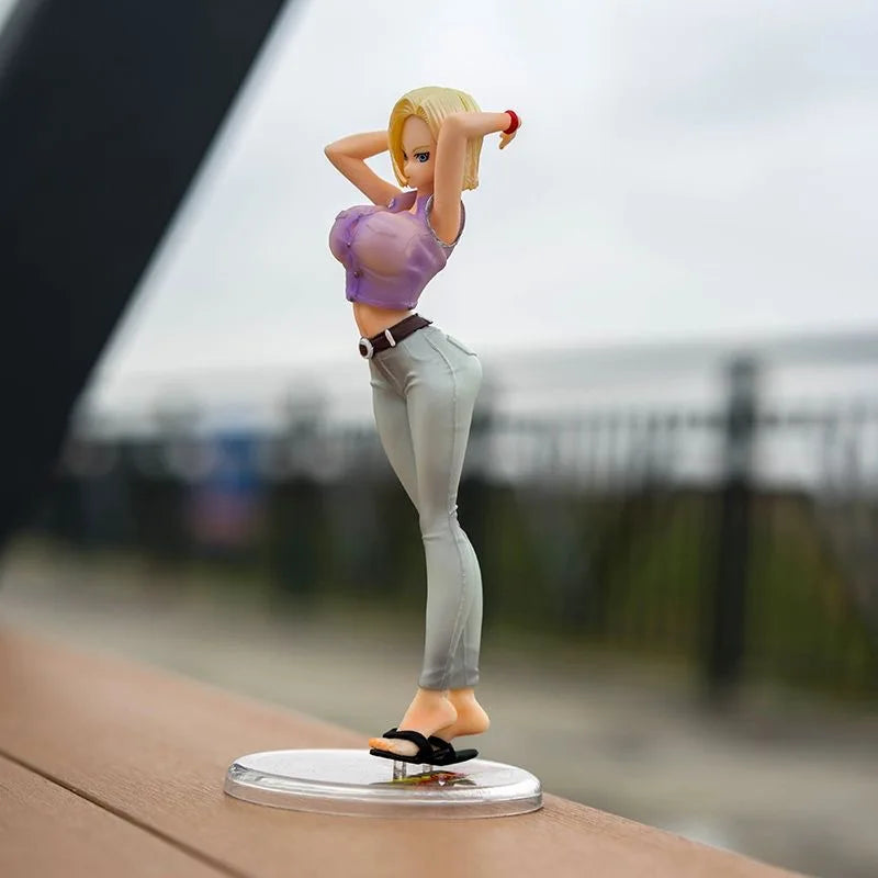 Dragon Ball Gals Android 18 Ver. III Mädchen Spielzeug Figur Japanische Anime Figuren PVC Actionfigur Puppenspiel Sammlermodell Geschenke
