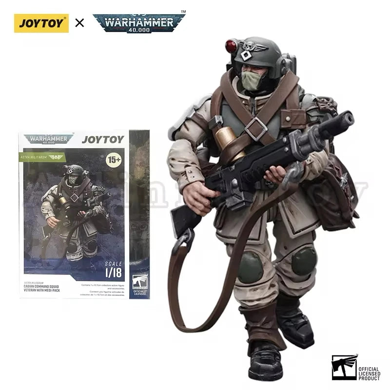 JOYTOY 1/18 Action Figure 40K Cadian Command Squad Anime Military Model Toy