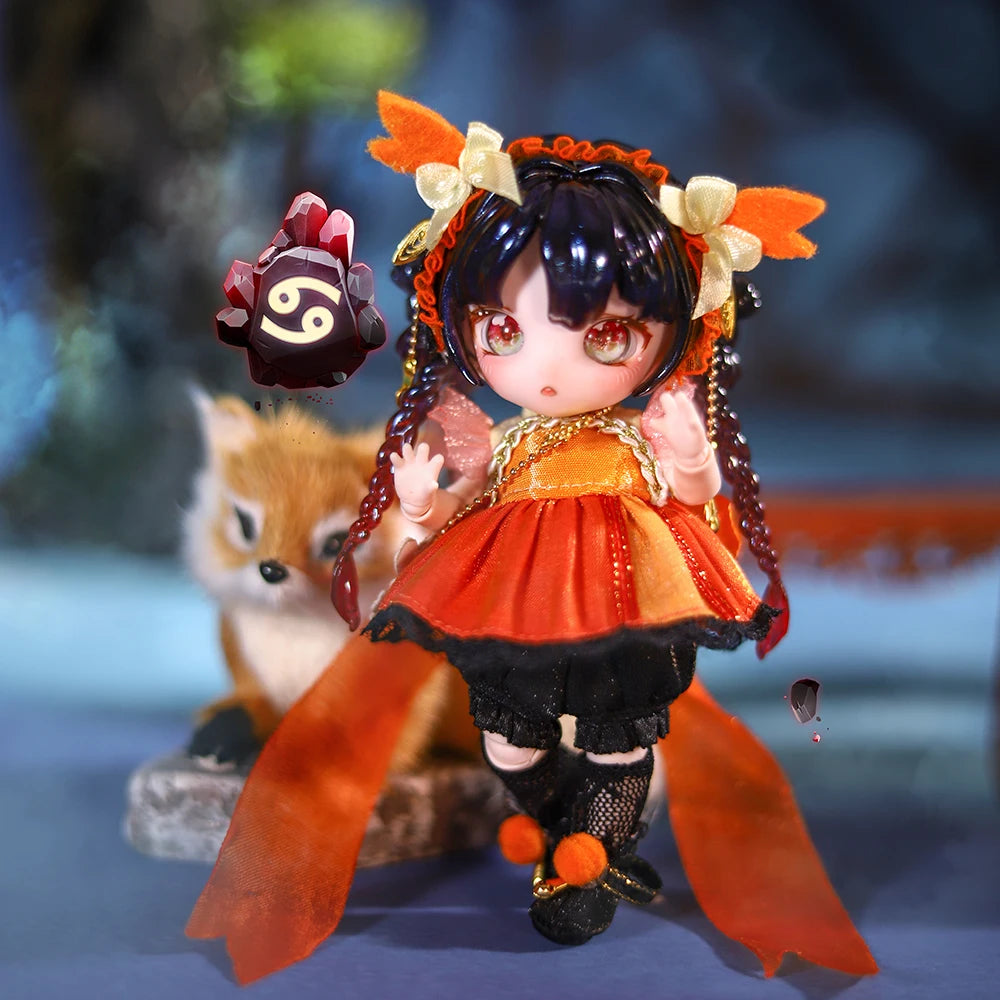 Dream Fairy Constellation 13 cm OB11 Maytree Puppe Sammlerstück Niedliche Tierart Kawaii Spielzeugfiguren Geburtstagsgeschenk für Kinder