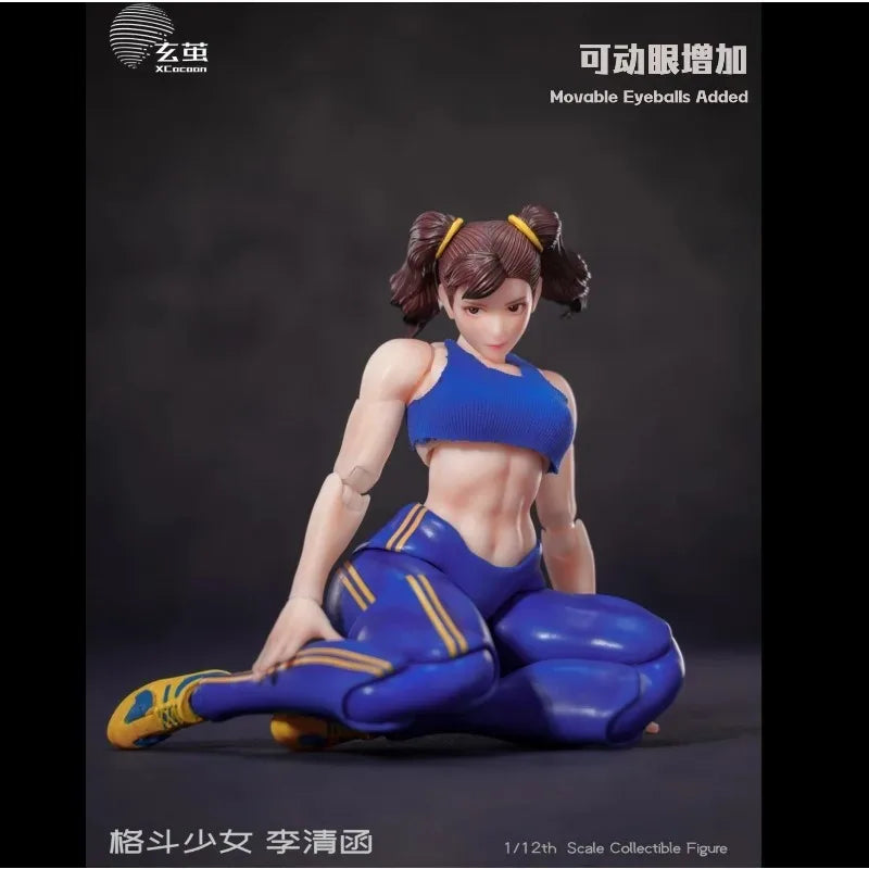 Xuan Cocoon Studio Original 1/12 Scale Street Fighter Series Fighting Girl Chun-Li Anime Action Figure Collectible Model Toys